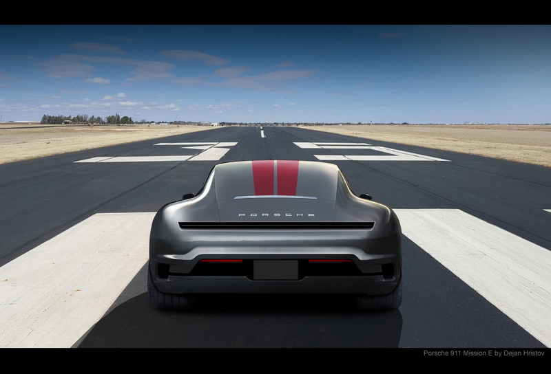 Illustration for article titled This Artist Imagines What A Future Electric Porsche 911 Could Look LikeÂ